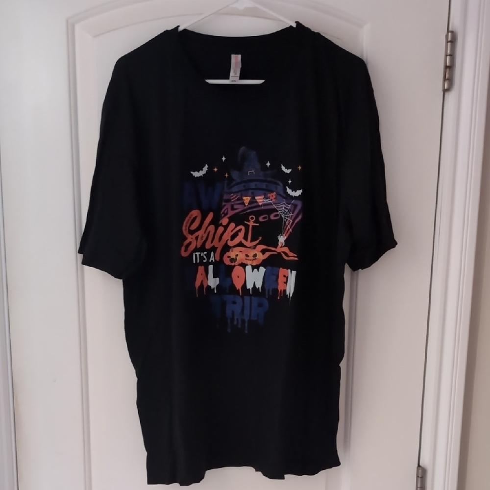 Black Halloween Cruise Graphic T-Shirt